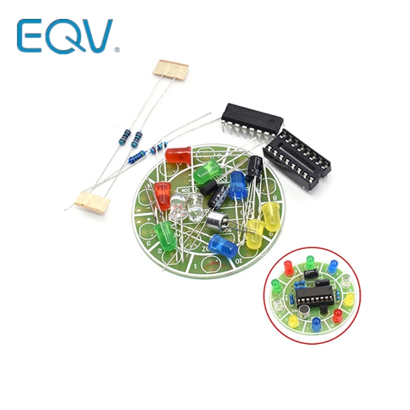 Diy Electronics News - CD4017 colorful voice control rotating LED