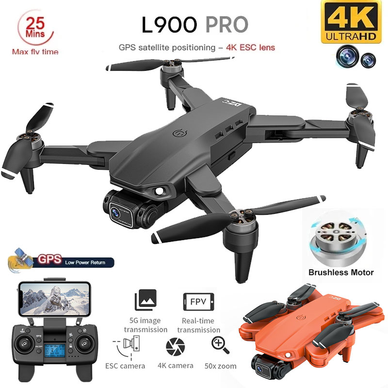 Diy Drone Electronics - L900 Pro GPS Drone 4K Professional
