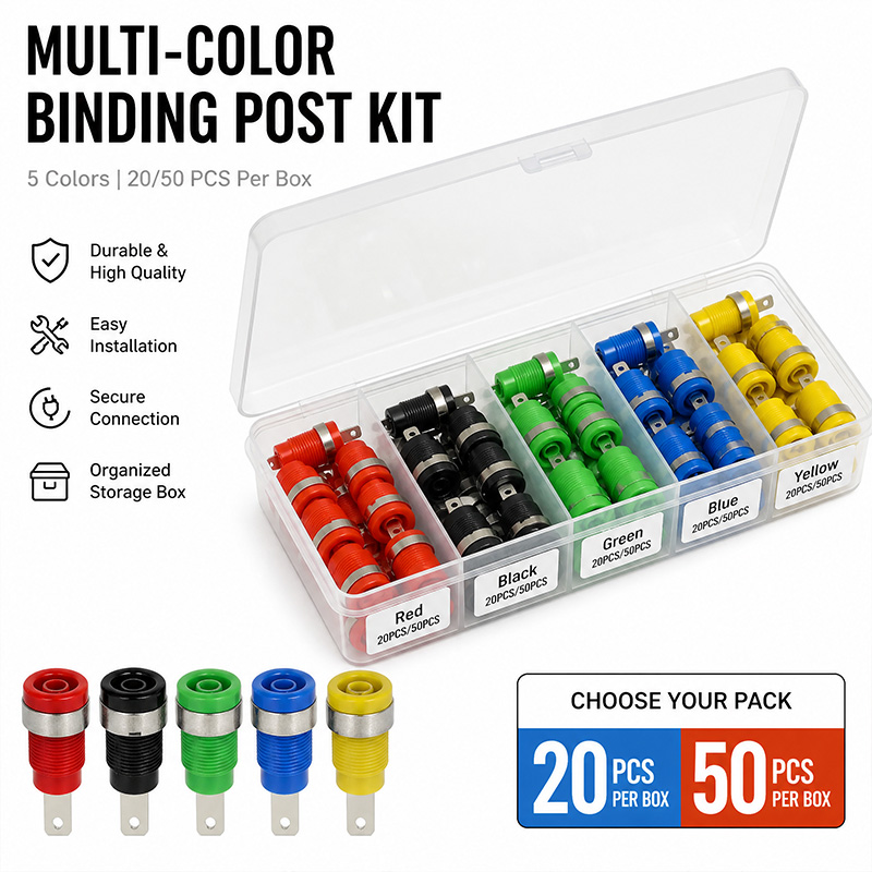 Diy Audio Electronics Kit - Multi-Color Binding Post Kit 20/50Pcs 5