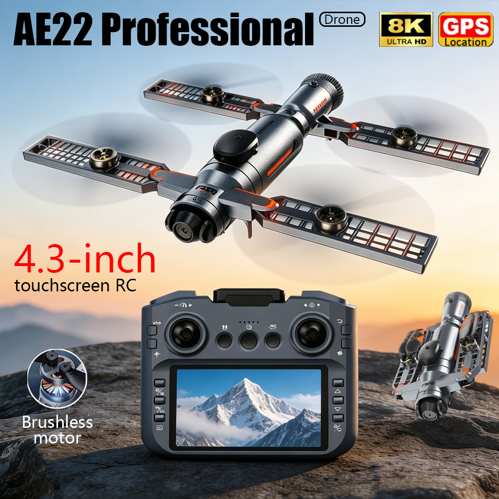 Diy Drone Electronics - Upgraded AE22 PRO MAX Foldable Drone