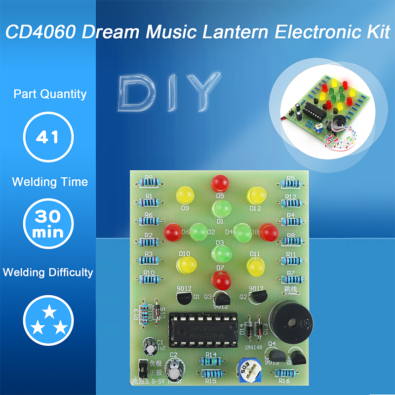 Diy Electronics Workbench - DIY Electronic Kit CD4060 Dream Lantern
