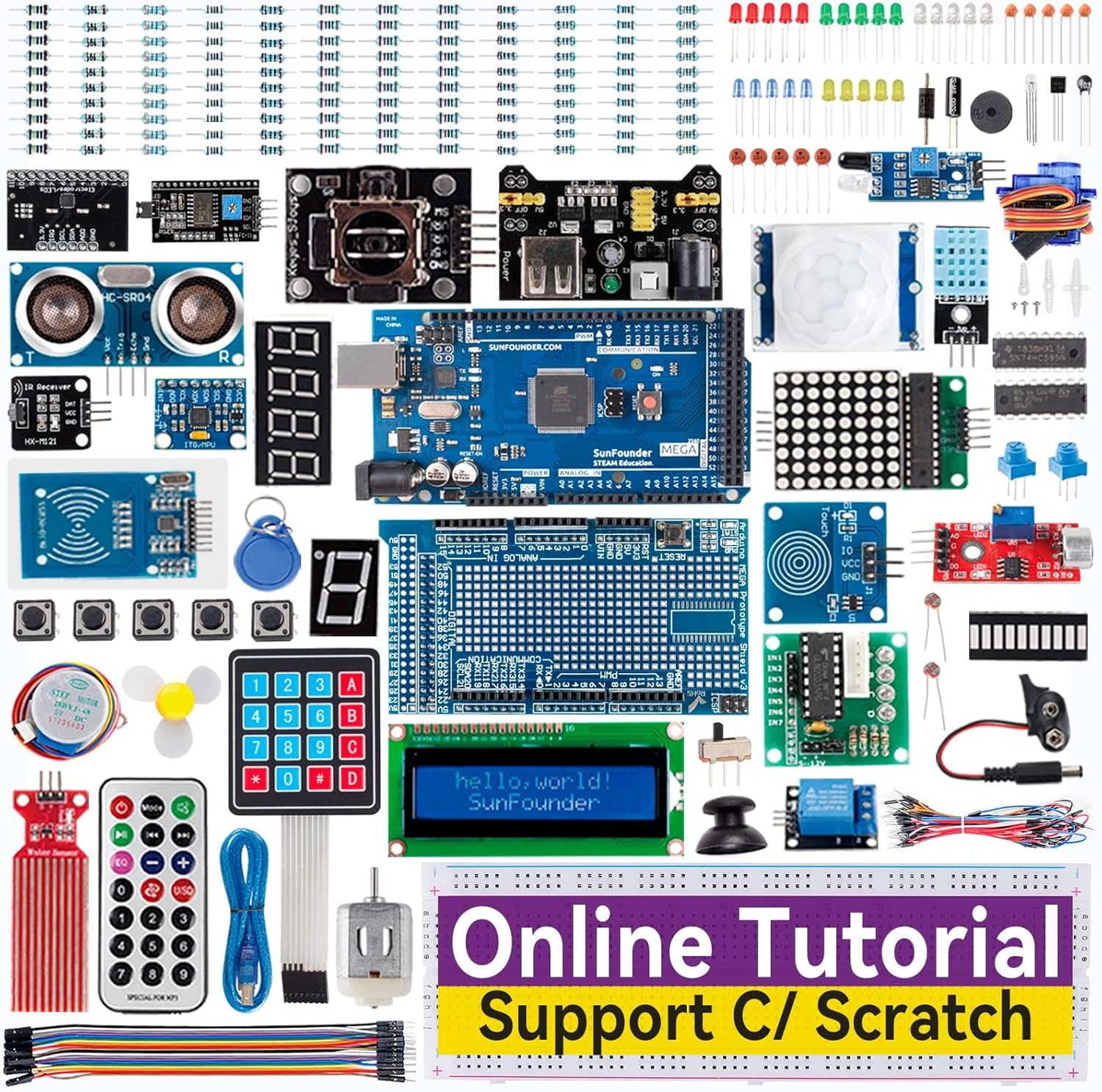 Arduino Uno Starter Kit - SunFounder Project The Most Complete Electronics