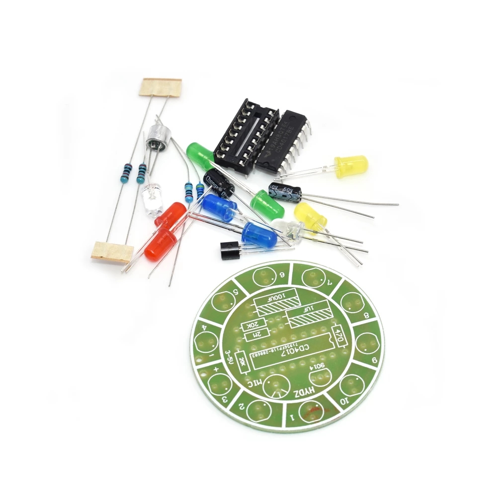 CD4017 colorful voice control  - Diy Electronics News recension och pris
