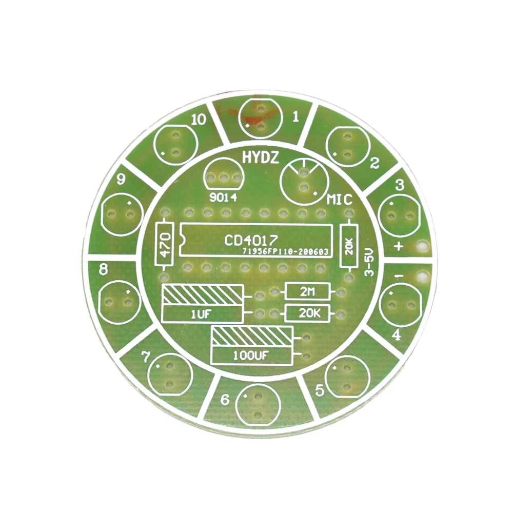 CD4017 colorful voice control  - Diy Electronics News recension och pris
