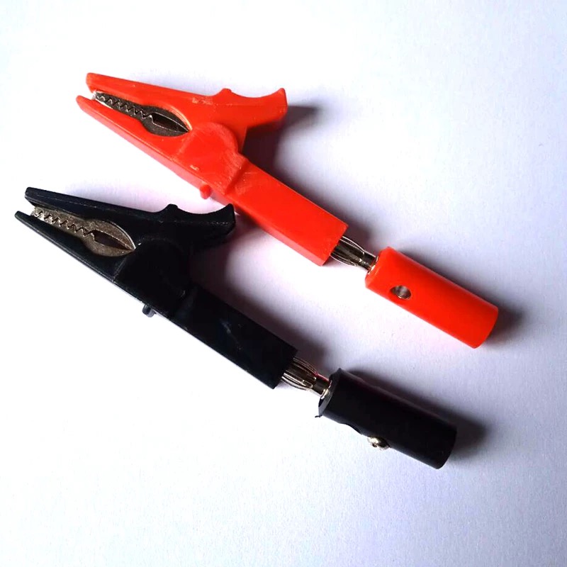 Alligator Clip with Banana Plu - Crocodile Clip Set recension och pris