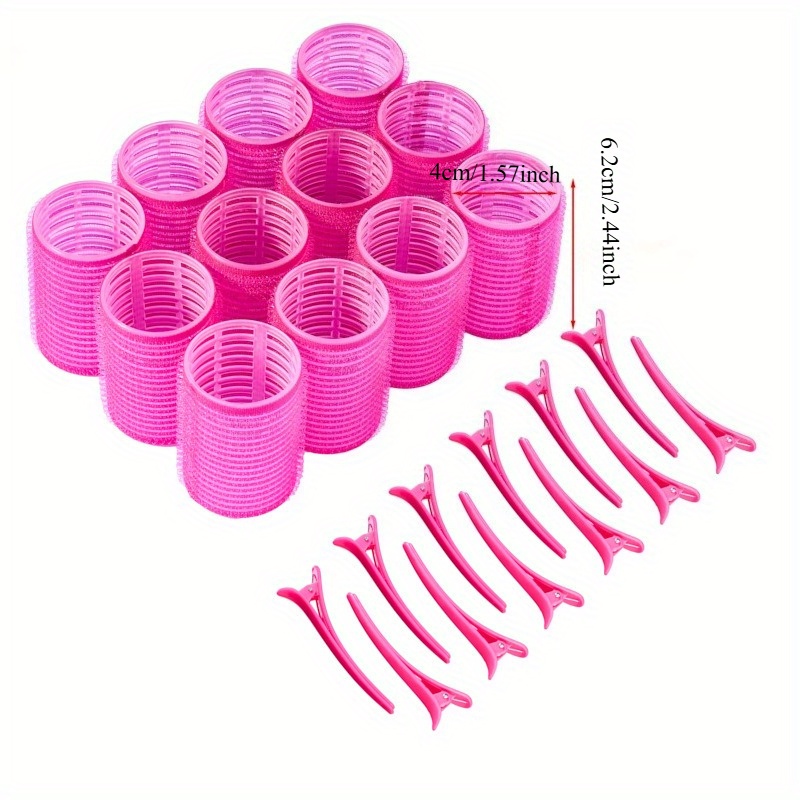 Self-adhesive hair curlers and - Crocodile Clip Set recension och pris
