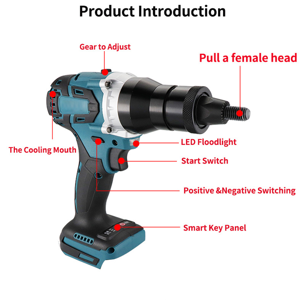 Electric Riveting Gun Brushles - Diy Kit Elektronik recension och pris