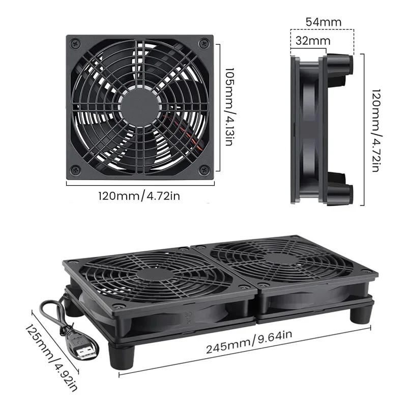 Router Cooling Fan High Airflo - Diy Electronics Case recension och pris