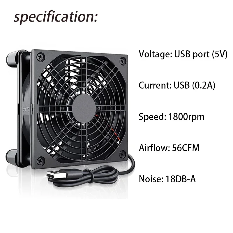 Router Cooling Fan High Airflo - Diy Electronics Case recension och pris