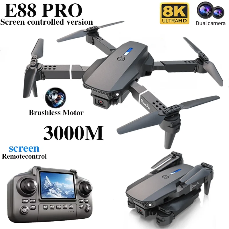 Professional E88 PRO Drone wit - Diy Drone Electronics recension och pris