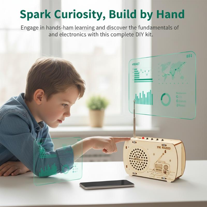 DIY Wooden FM Radio Kit Vintag - Diy Electronics Projects For Kids recension och pris