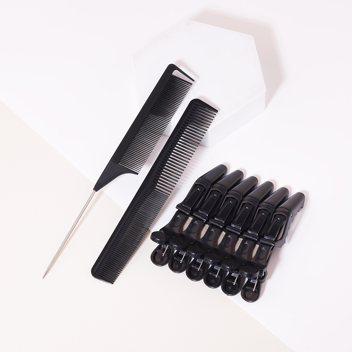 8pcs Hair Comb Set - Hair Tip  - Crocodile Clip Set recension och pris