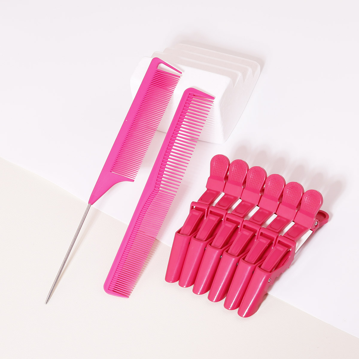 8pcs Hair Comb Set - Hair Tip  - Crocodile Clip Set recension och pris