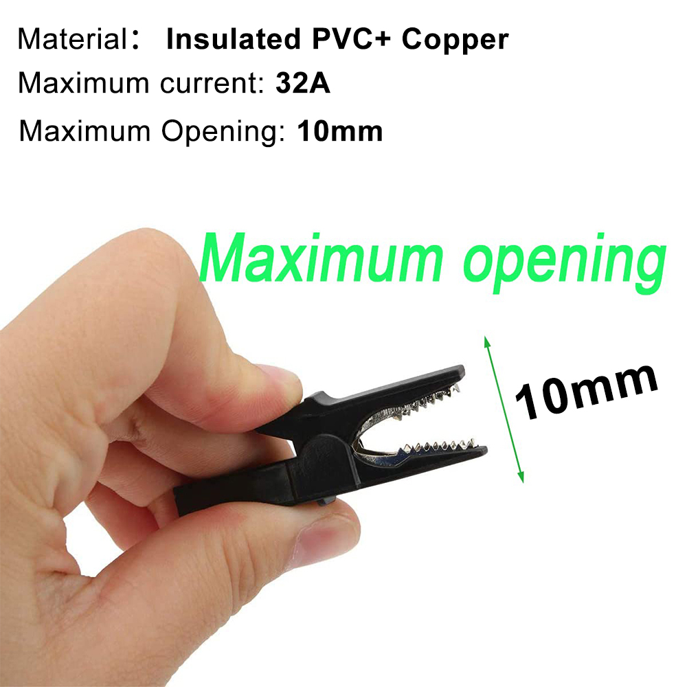 Alligator Clip with Banana Plu - Crocodile Clip Set recension och pris