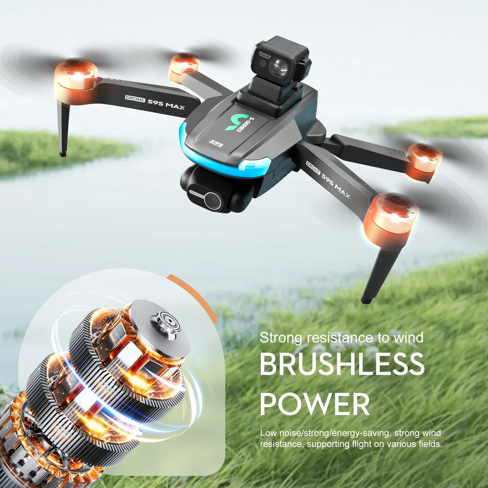 NEW S9S MAX MINI Drone 4K 2-Ax - Diy Drone Electronics recension och pris