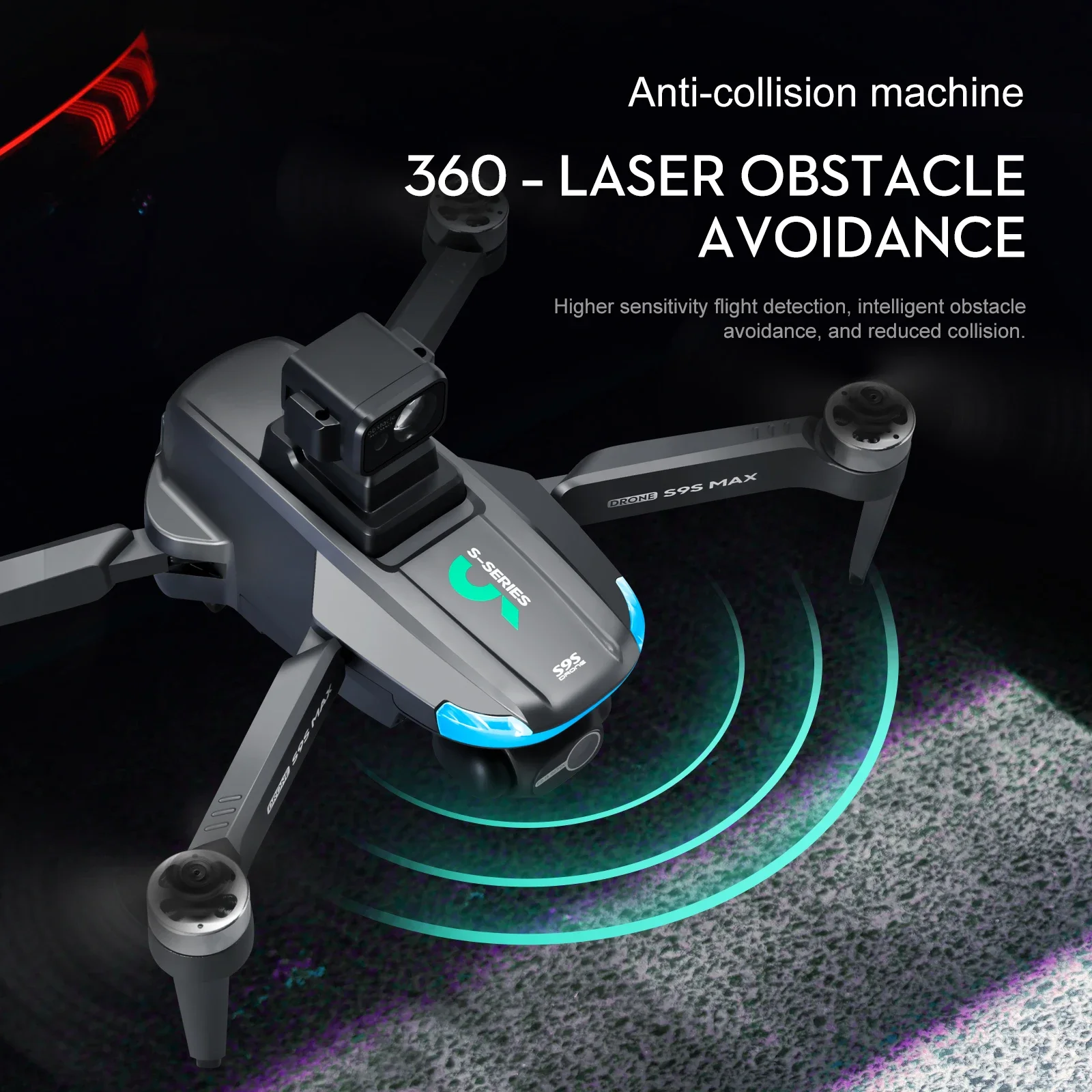 NEW S9S MAX MINI Drone 4K 2-Ax - Diy Drone Electronics recension och pris
