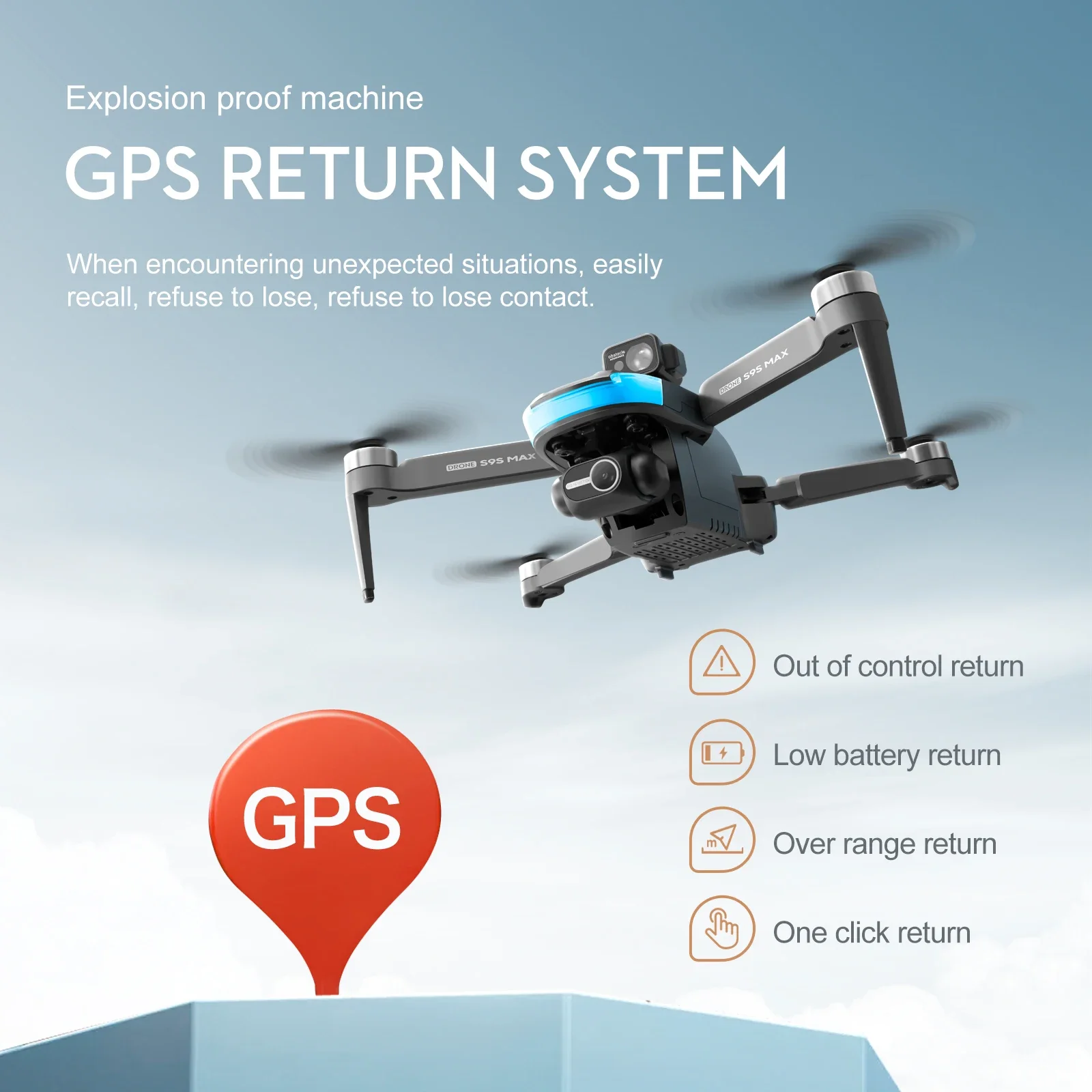 NEW S9S MAX MINI Drone 4K 2-Ax - Diy Drone Electronics recension och pris