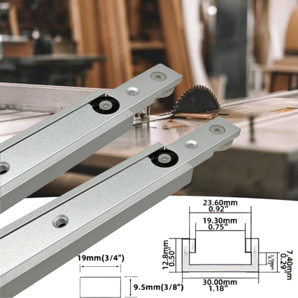 1 Set Aluminium T-Track Slot & - Diy Electronics Workbench recension och pris