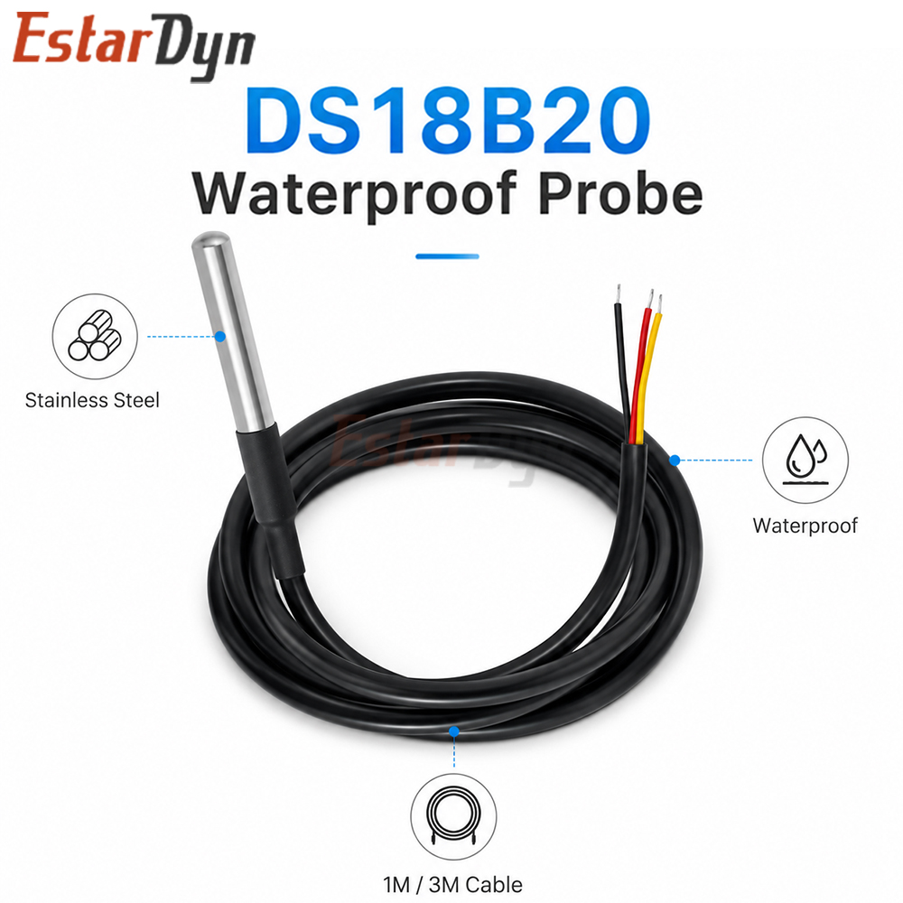 Estardyn DS18B20 Waterproof Di - Ds18B20 Temperature Sensor recension och pris