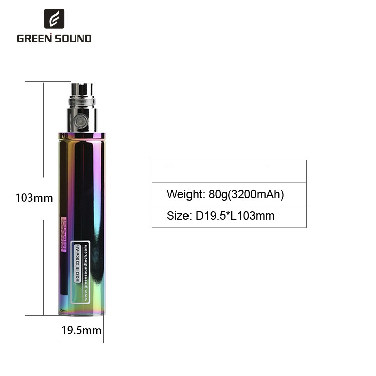GS Ego 3 III 3200mAh Battery V - Diy Vape Electronics recension och pris
