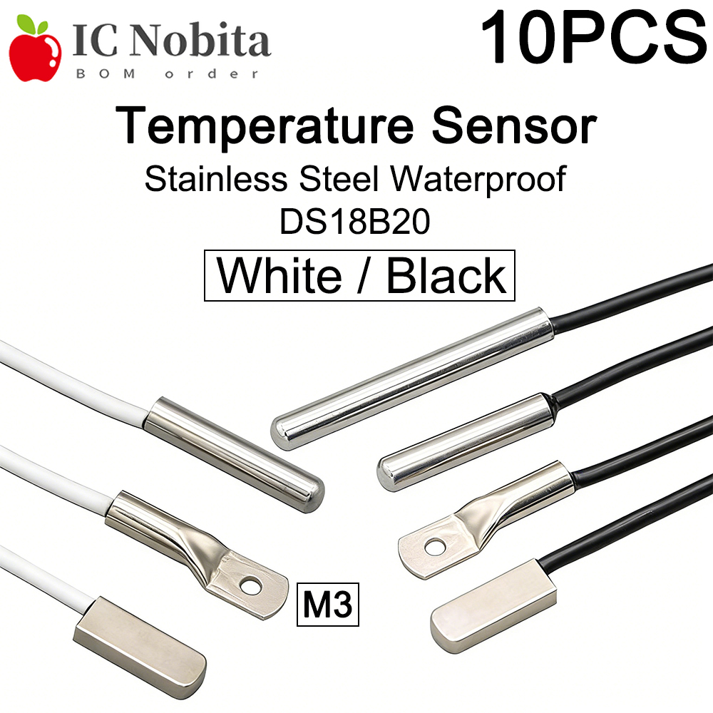 10PCS DS18B20 Stainless Steel  - Ds18B20 Temperature Sensor recension och pris