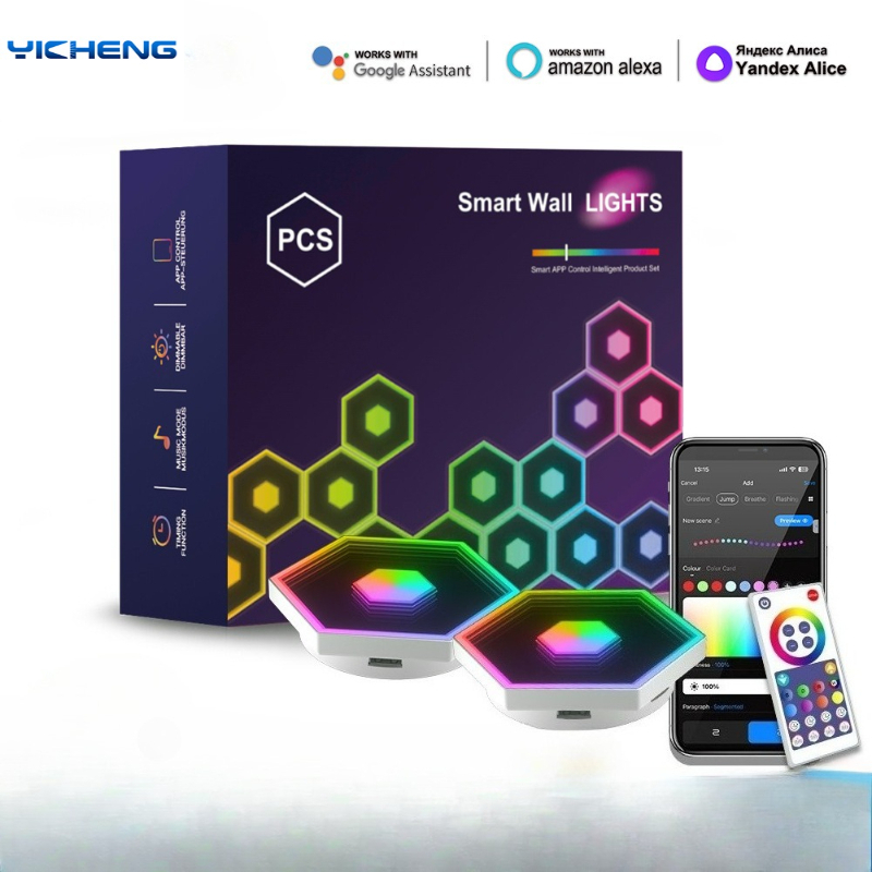 New RGB Tuya Hexagonal Quantum - Diy Electronics News recension och pris
