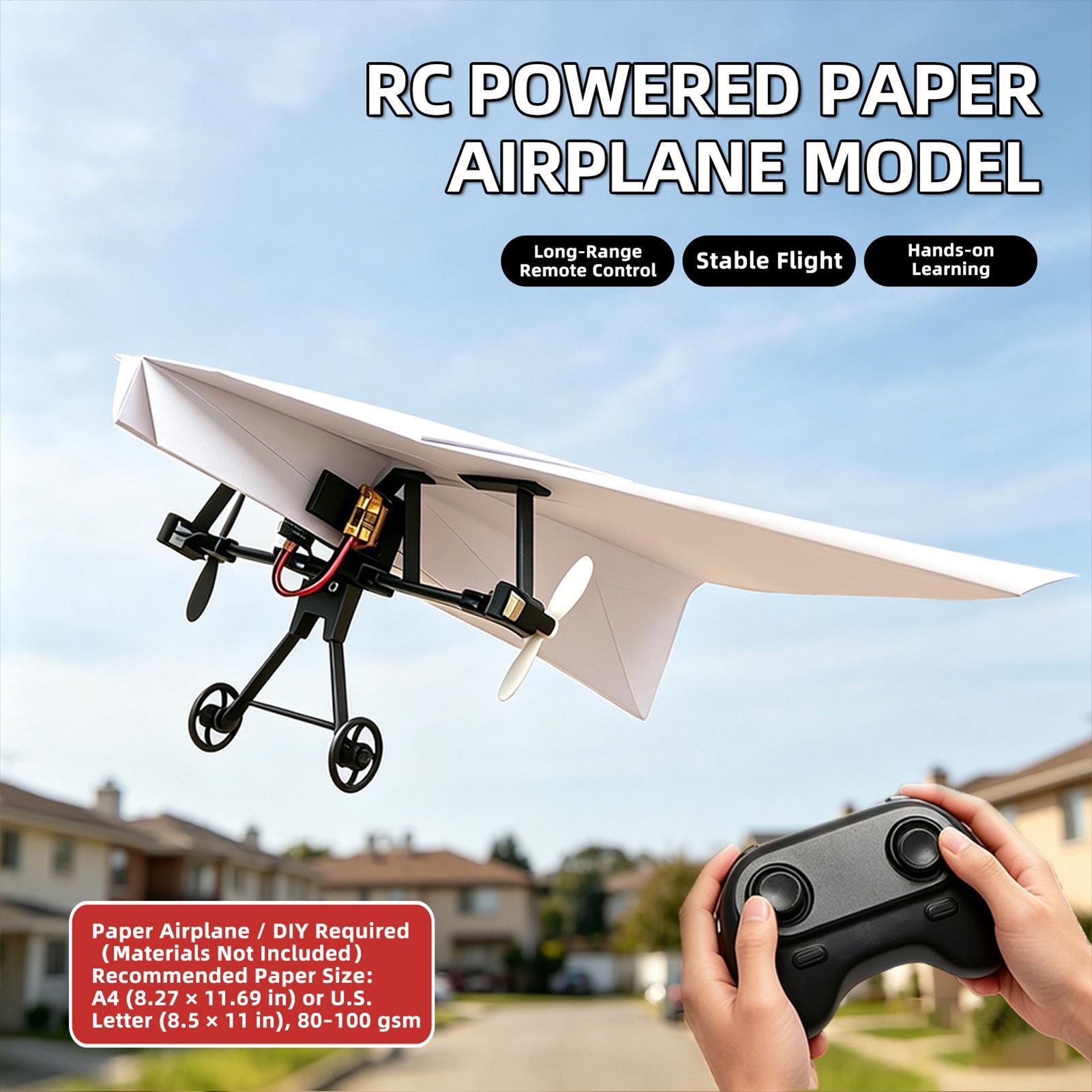 DIY RC Paper Airplane Kit Plan - Diy Kit Elektronik recension och pris