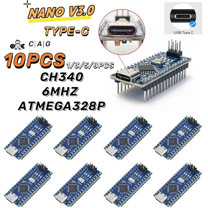 1 - 10PCS Type-C USB Nano 3.0  - Arduino Uno Starter Kit recension och pris