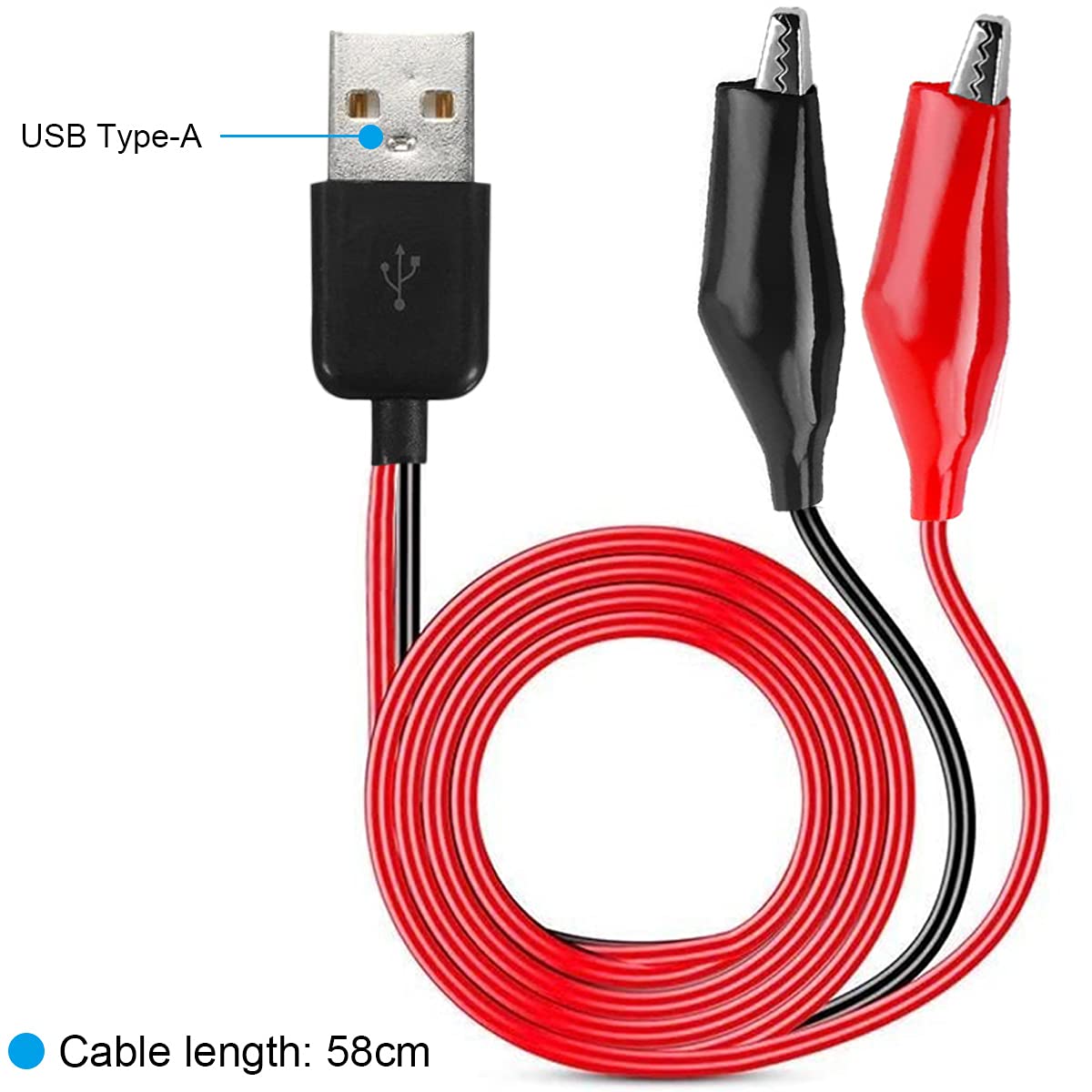 Alligator Clip to USB, Crocodi - Crocodile Clip Set recension och pris