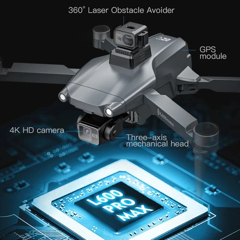 L600 PRO MAX GPS Drone Profess - Diy Drone Electronics recension och pris