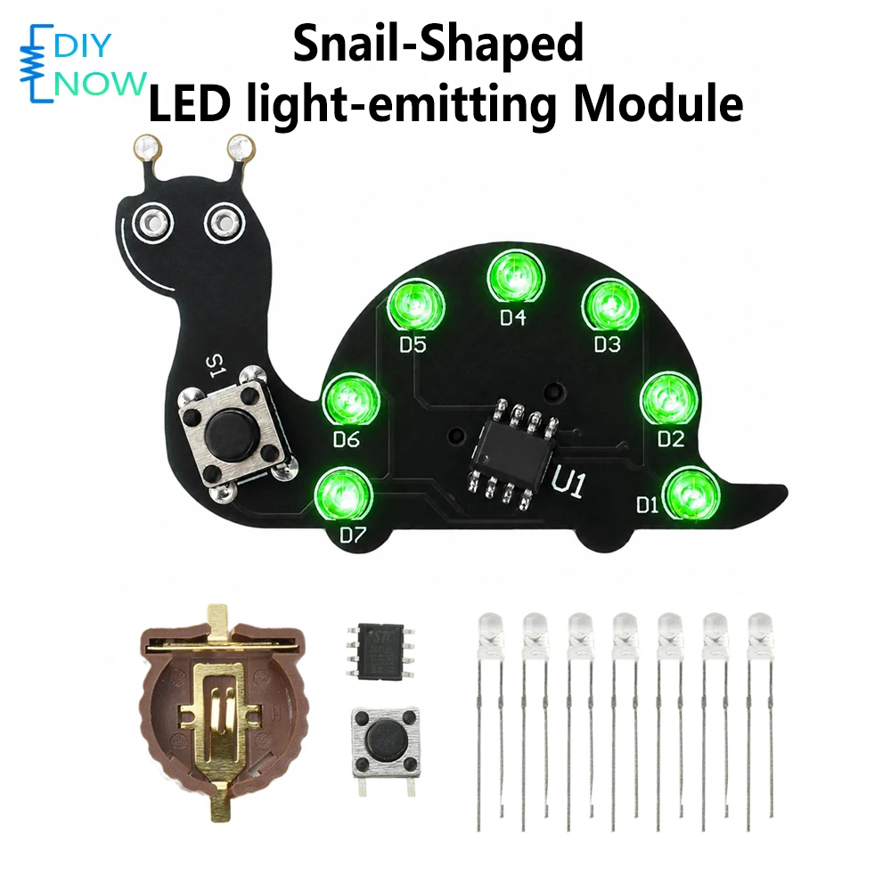 Snail-Shaped LED Flowing Light - Diy Electronics Projects For Beginners recension och pris