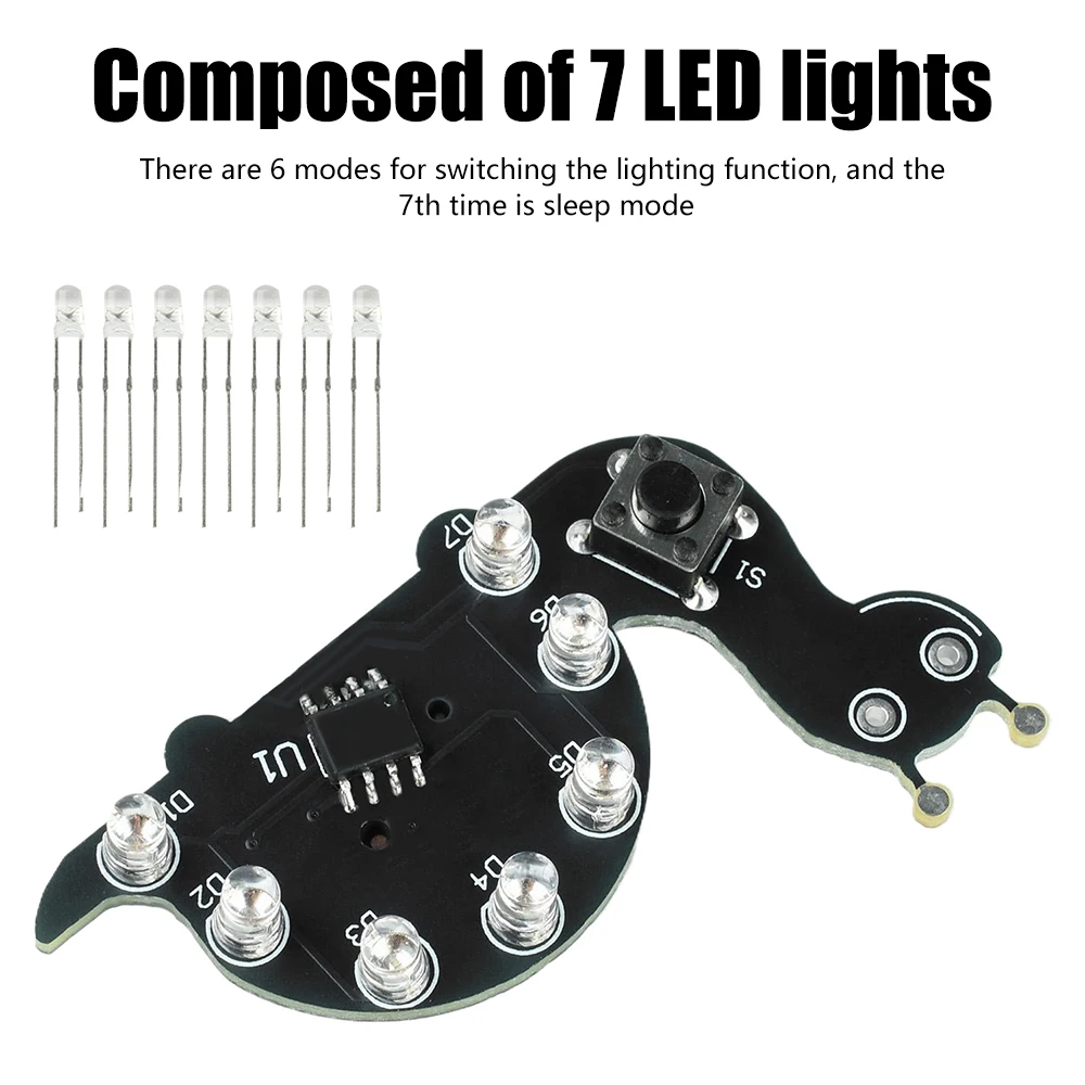 Snail-Shaped LED Flowing Light - Diy Electronics Projects For Beginners recension och pris