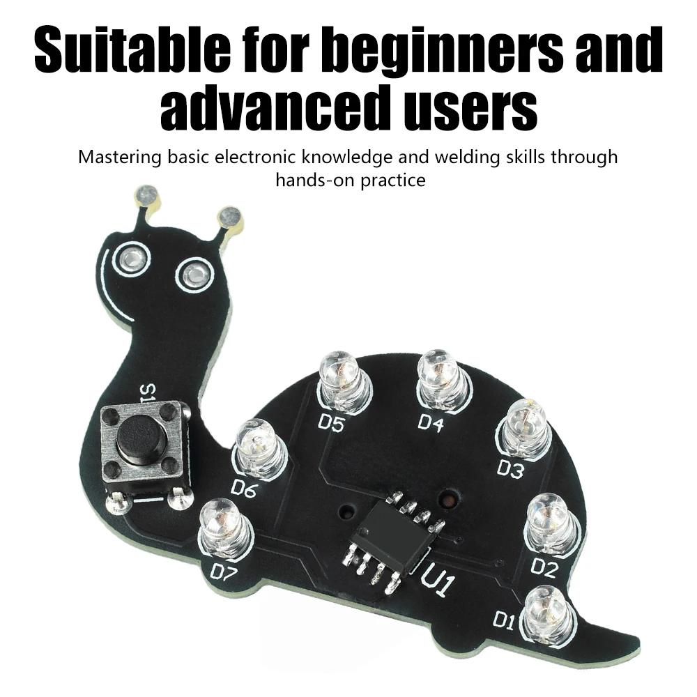 Snail-Shaped LED Flowing Light - Diy Electronics Projects For Beginners recension och pris