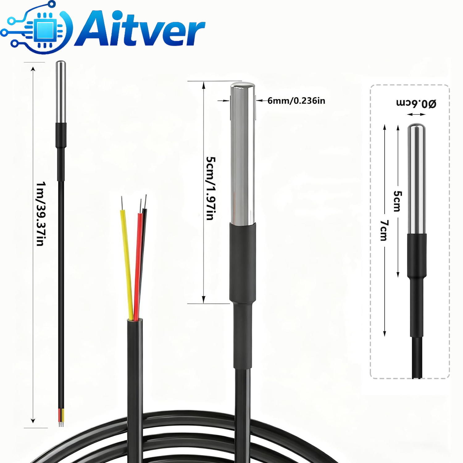 DS18B20 Waterproof Temperature - Ds18B20 Temperature Sensor recension och pris