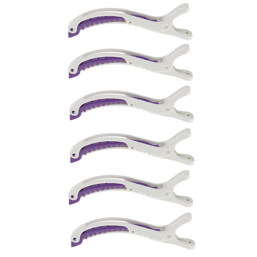 6PCS Pro Hairdressing Salon Se - Crocodile Clip Set recension och pris