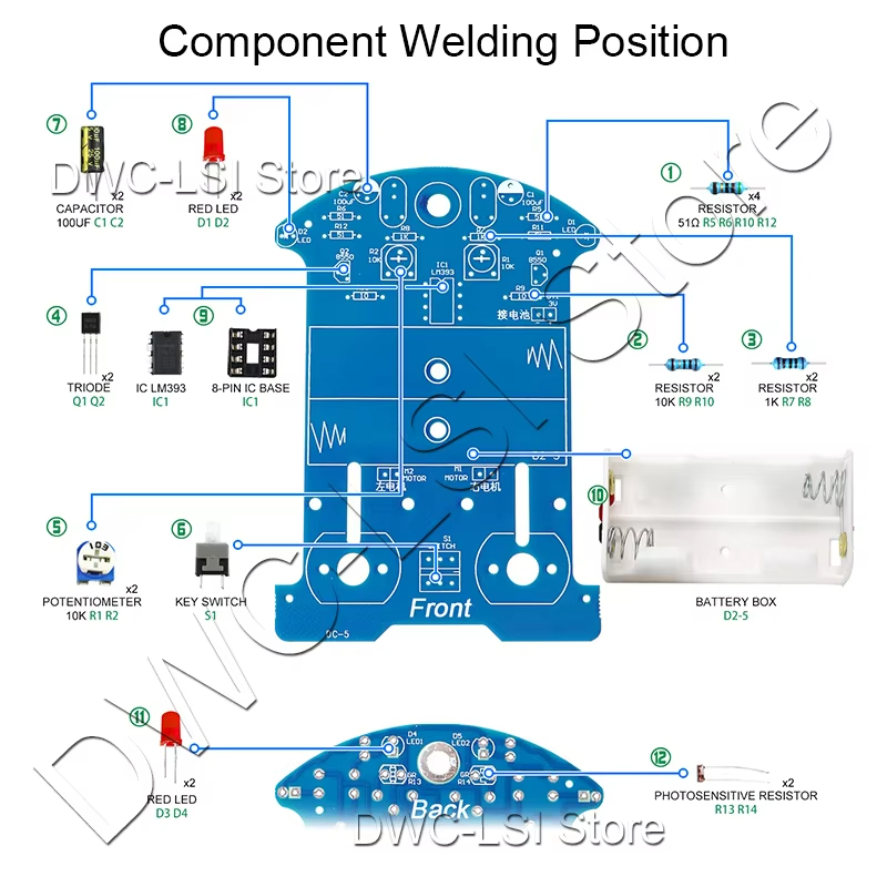 Practice Soldering Learning El - Diy Electronics Projects For Beginners recension och pris