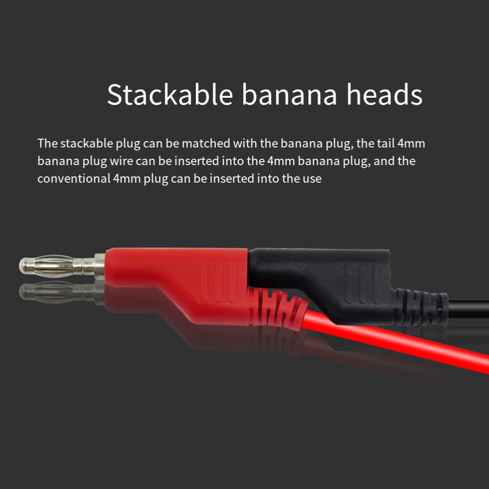 6 Piece Stackable Banana to Ba - Crocodile Clip Set recension och pris
