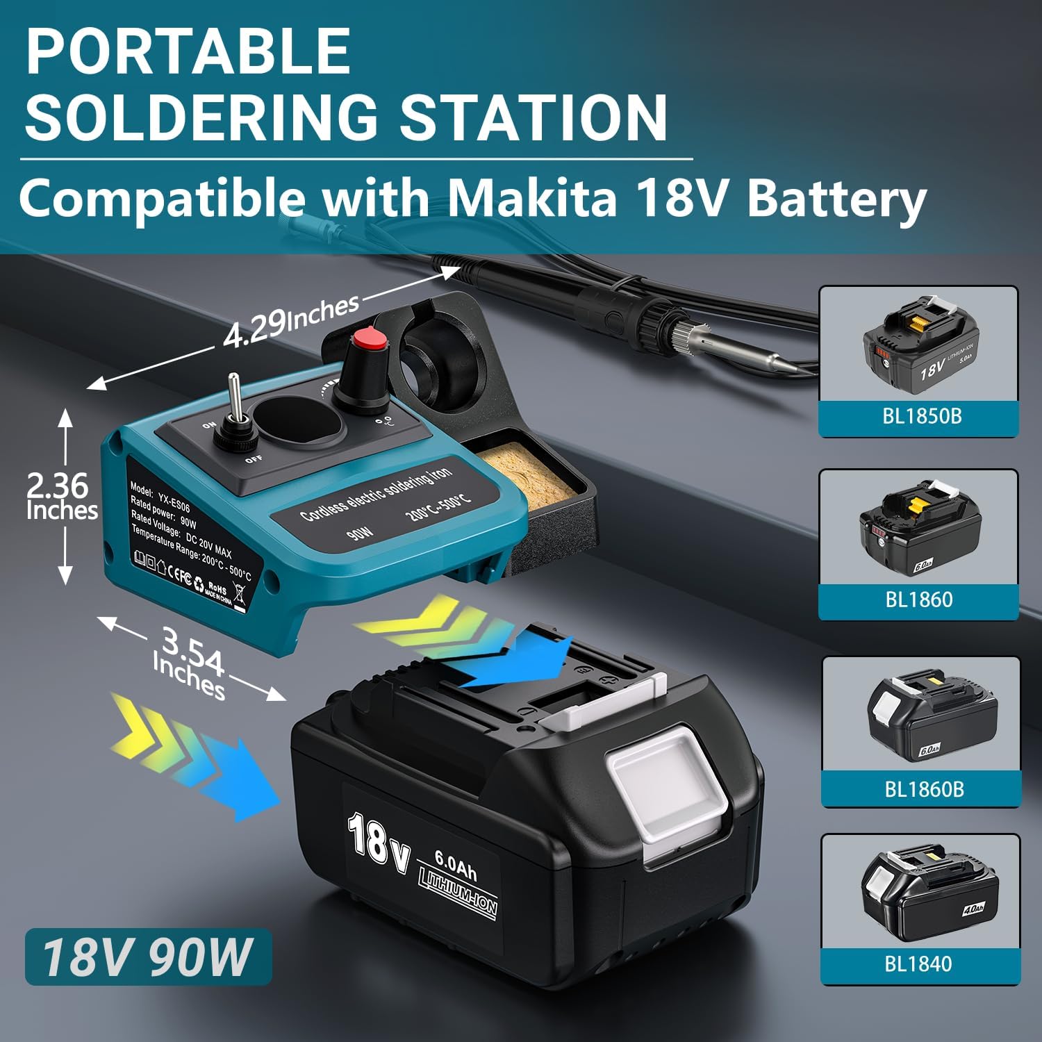 90W LED Digital Cordless Solde - Diy Electronics Set recension och pris