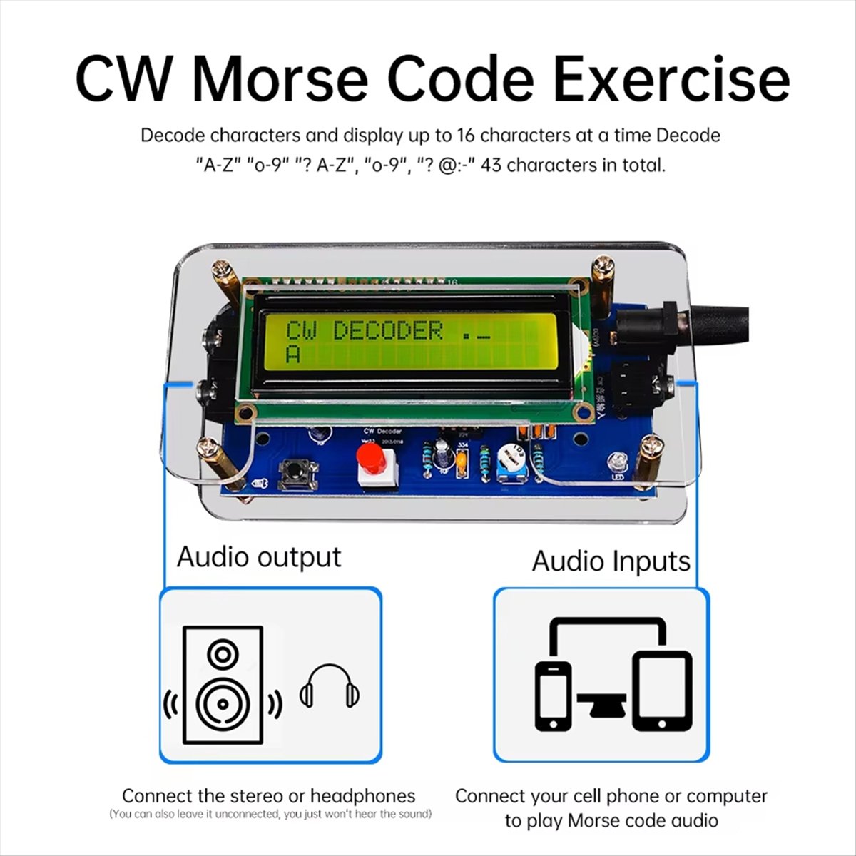 HDL DC9V CW Morse Code Decoder - Diy Audio Electronics Kit recension och pris
