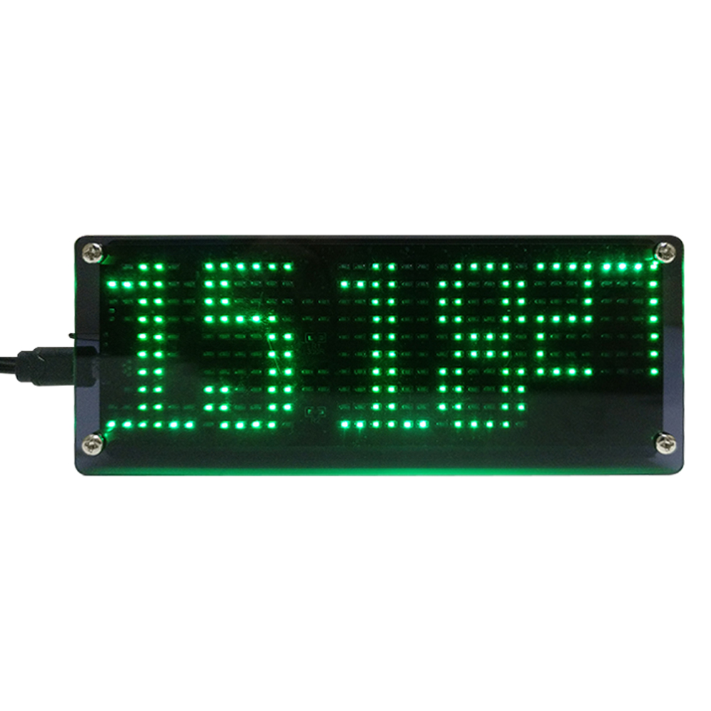 DIY Digital Dot Matrix Clock E - Diy Electronics News recension och pris