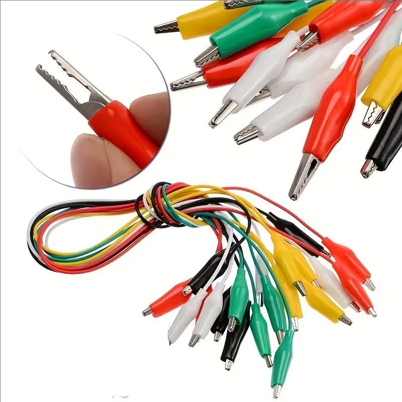 1Set / 10PCS Alligator Clips E - Crocodile Clip Set recension och pris