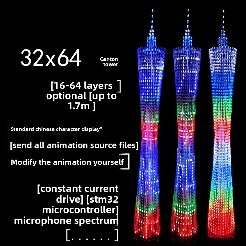 64 Layers Canton Tower DIY Ele - Diy Electronics Set recension och pris