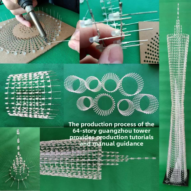 64 Layers Canton Tower DIY Ele - Diy Electronics Set recension och pris