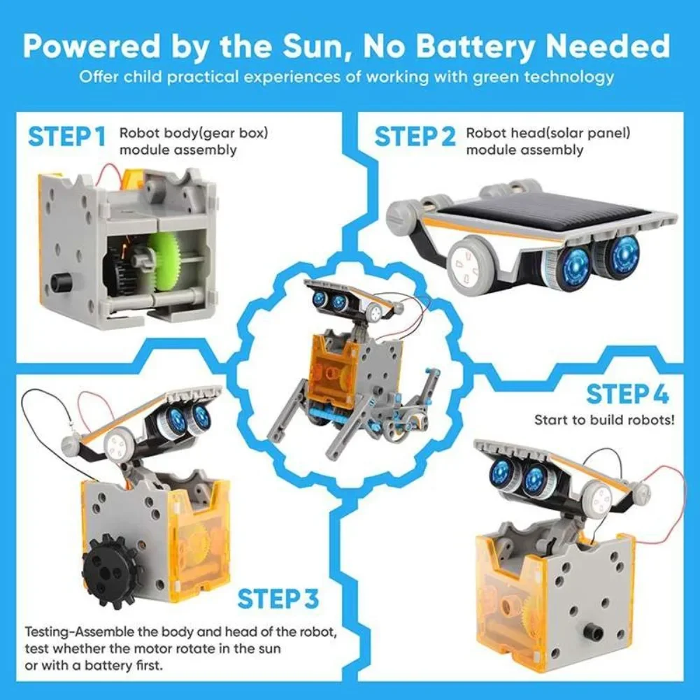 13 in 1 Solar Powered Robot Sc - Diy Electronics Set recension och pris